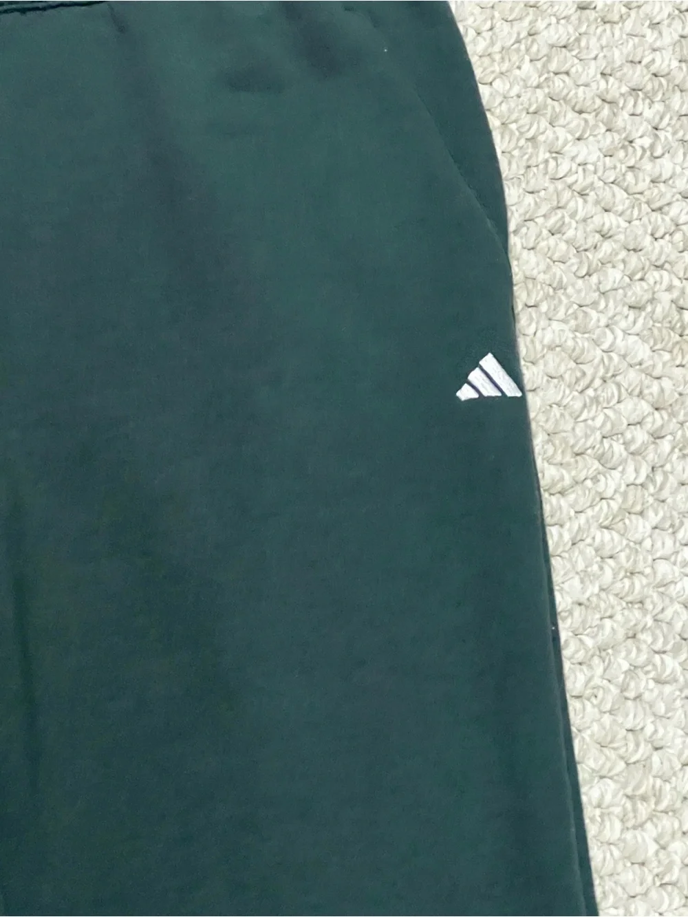 Adidas Jogger Pants Mens Medium Dark Green Jogger Sweatpants Performance Stretch